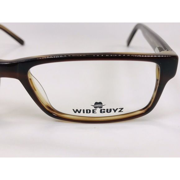 New Wide Guyz Brown RIVERA Eyeglasses 59mm for The Stylish Large Man - Picture 8 of 12